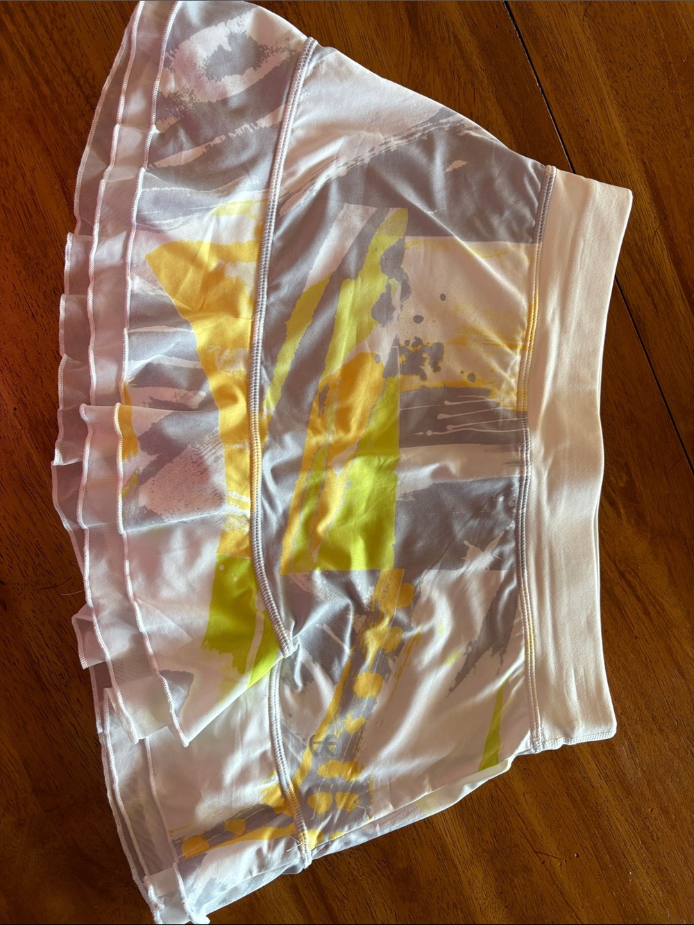 Sofibella skort pickleball or tennis Women’s White and Yellow Athletic Skort